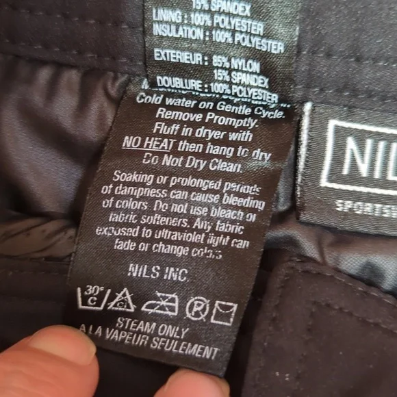 Nils Melissa black ski winter pants light medium insulation high waist sz 6 - Picture 7 of 11